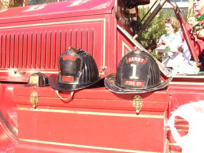 Daddy' helmet, mommy's helmet, and Junior's helmet