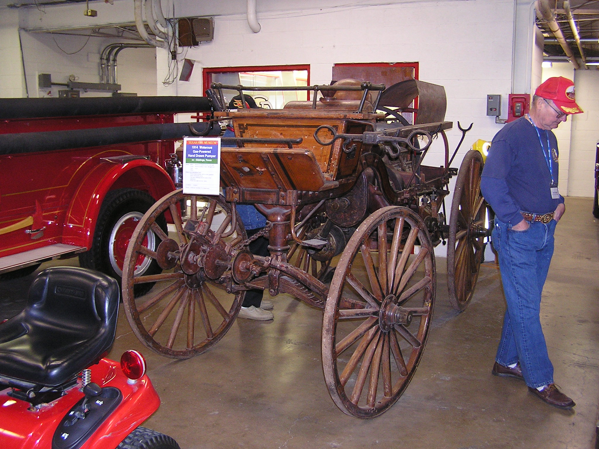 1914 Waterous Hand Drawn Gas Powered Pump.JPG