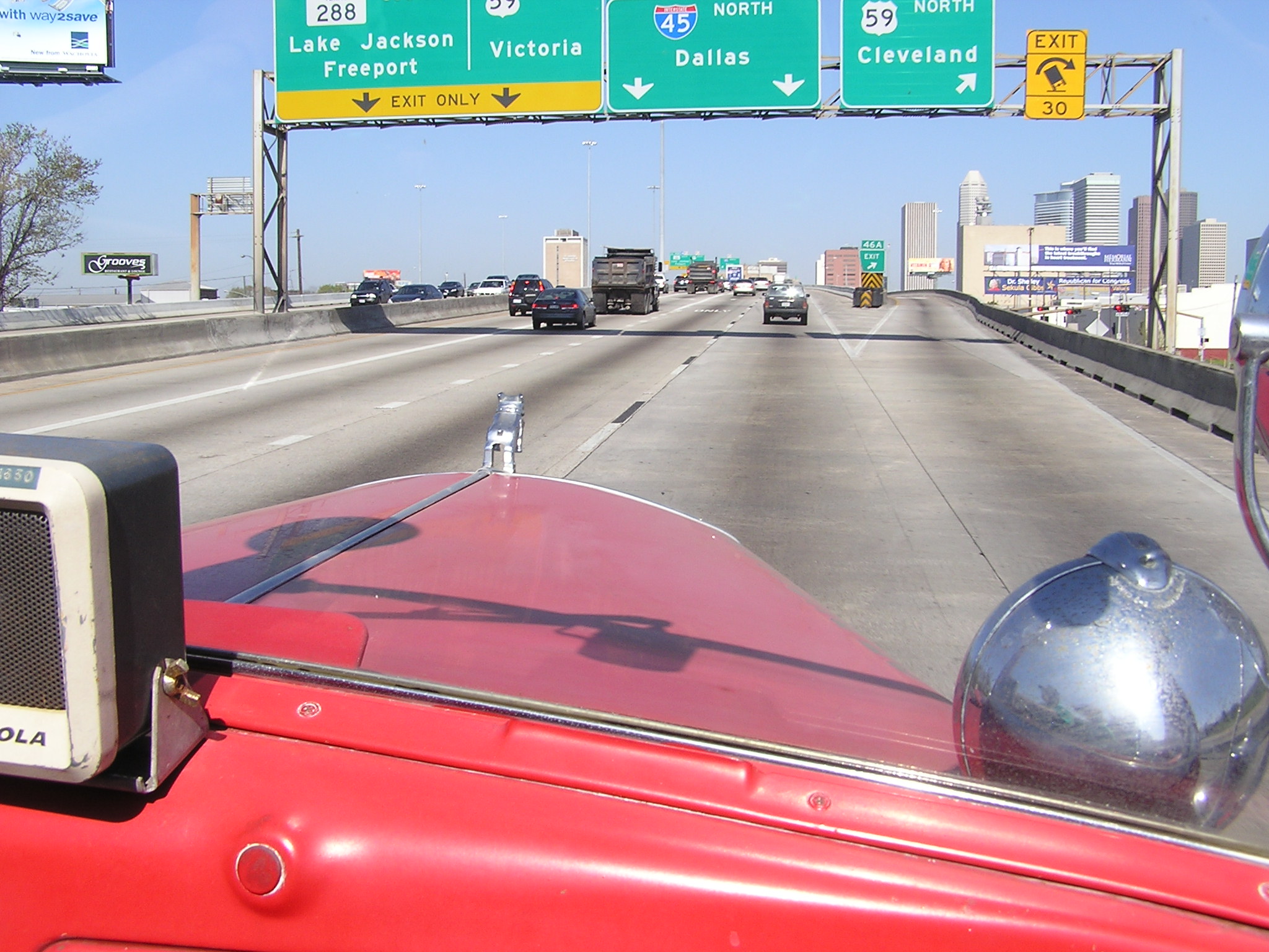 Heading to Houston for St Patrick's Day Parade.JPG